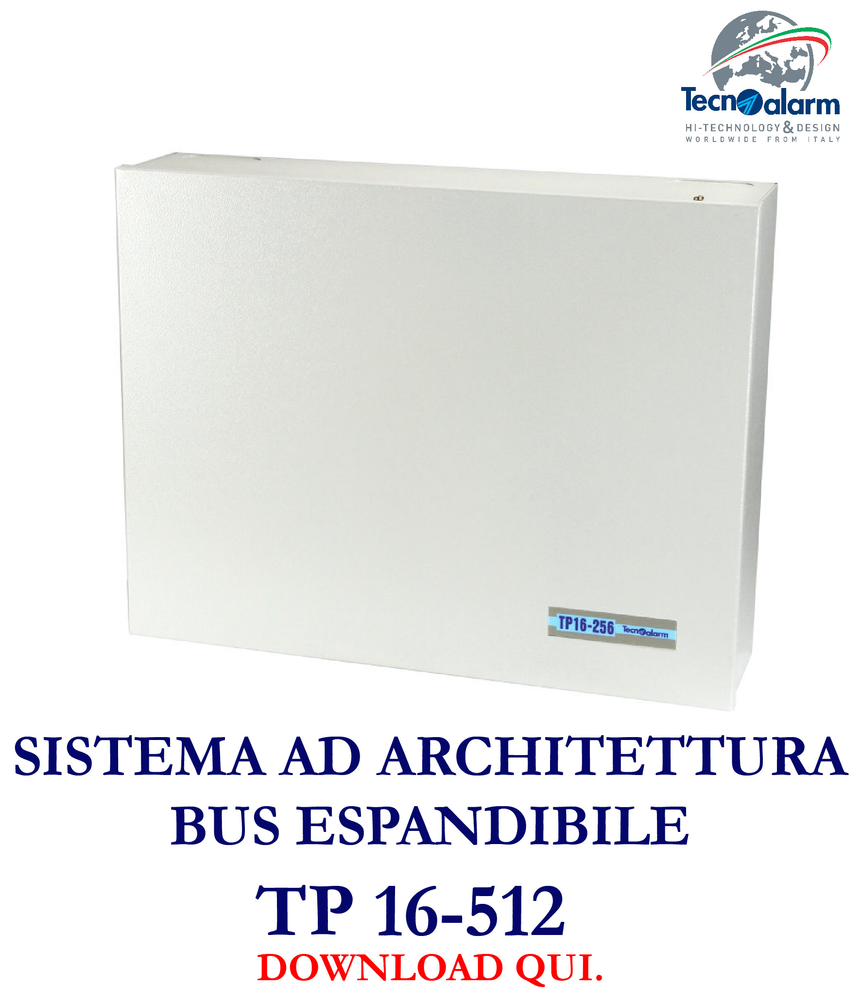 Sistema ad architettura bus espandibile TP 16-512